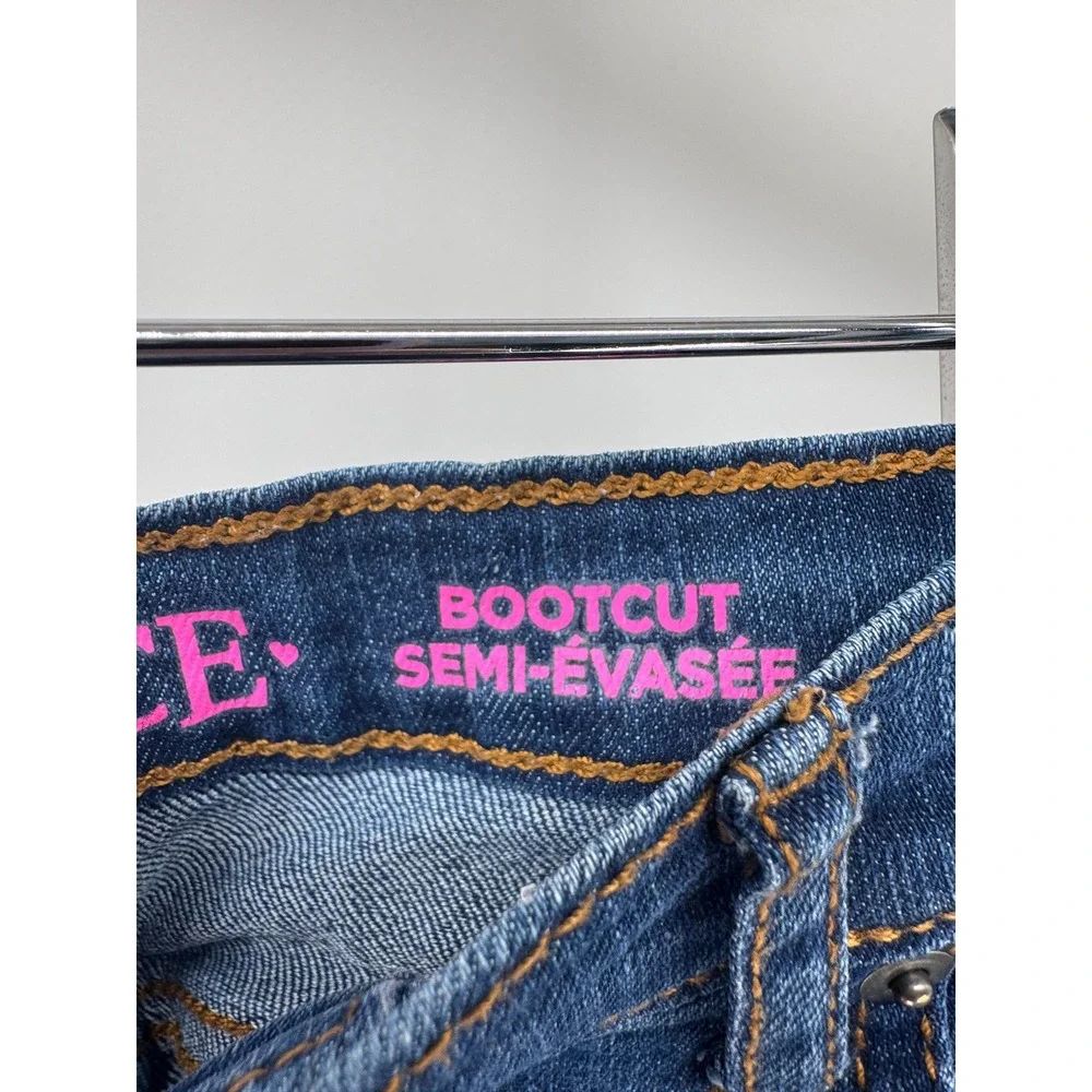 The Children's Place Bootcut Jeans Girls 8 Blue Denim Preppy Summer Casual
